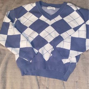 Plaid crewneck
